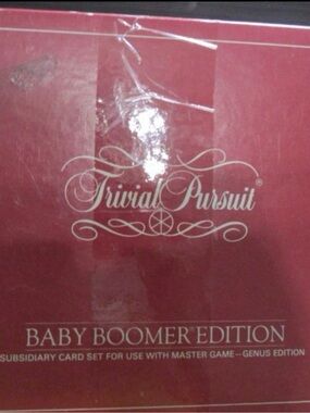 Trivial Pursuit Baby Boomer Edition Board - Complete Game - Red